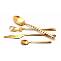 Cutipol Набор столовых приборов MEZZO GOLD матовый на 12 персон 72 пр.  (ME.72.GB)