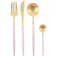 Cutipol Набор столовых приборов Goa Gold Matte Pink на 6 персон 24 пр. (GO.006.PKGB)