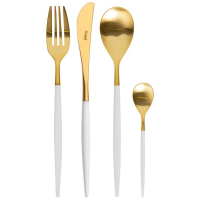 Cutipol Набор столовых приборов Mio Matte White Gold на 6 персон 24 пр. (MI.006.WGB)