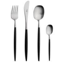 Cutipol Набор столовых приборов Nau Matte Black на 6 персон 24 пр. (NA.006)