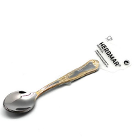 Herdmar Набор чайных ложек Samba-2 с декором 13 см 18/10 /золотистый Samba-2 (02040090400M03)